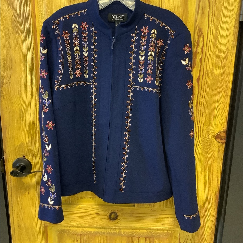 Dennis Basso embroidered Navy Garment